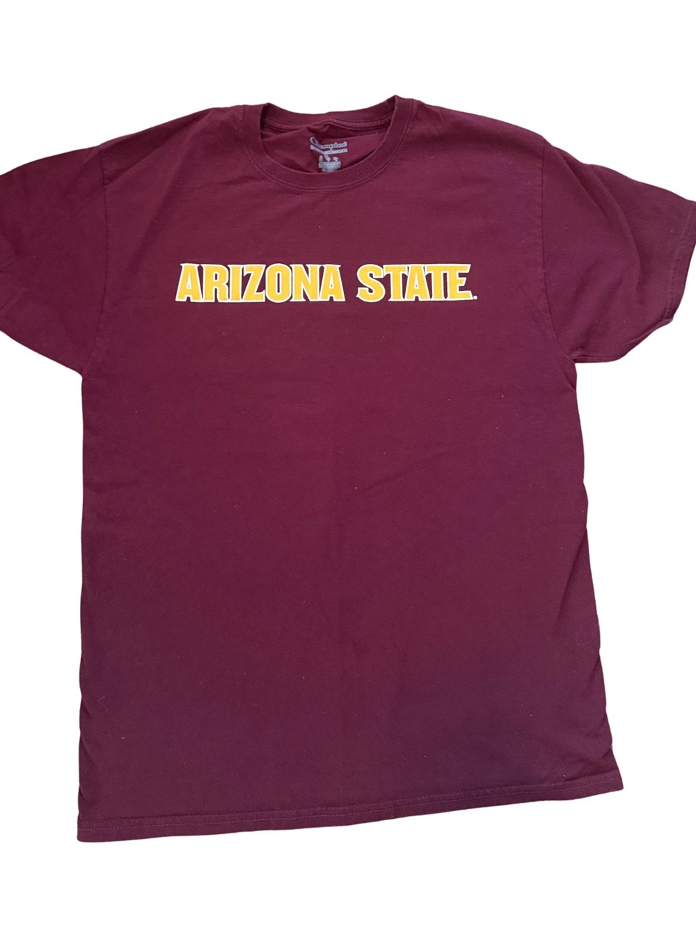 Arizona State Maroon Crewneck T-Shirt - medium